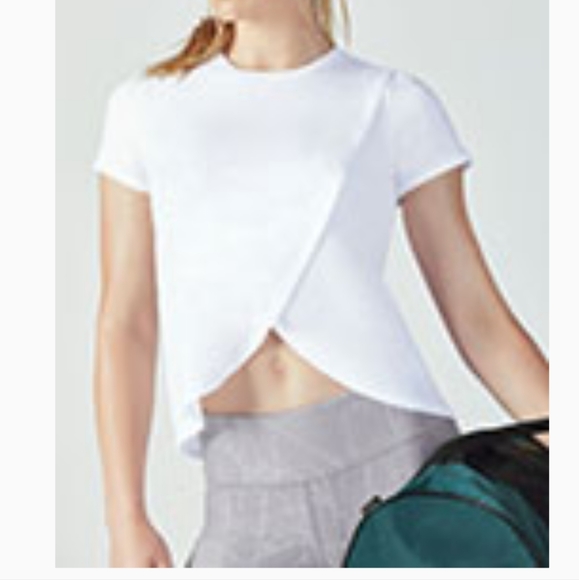 Fabletics cross tee White - Picture 2 of 4